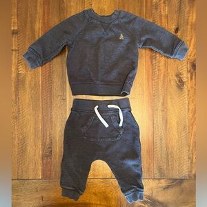 babyGAP Dark Blue Sweatshirt and Jogger Set